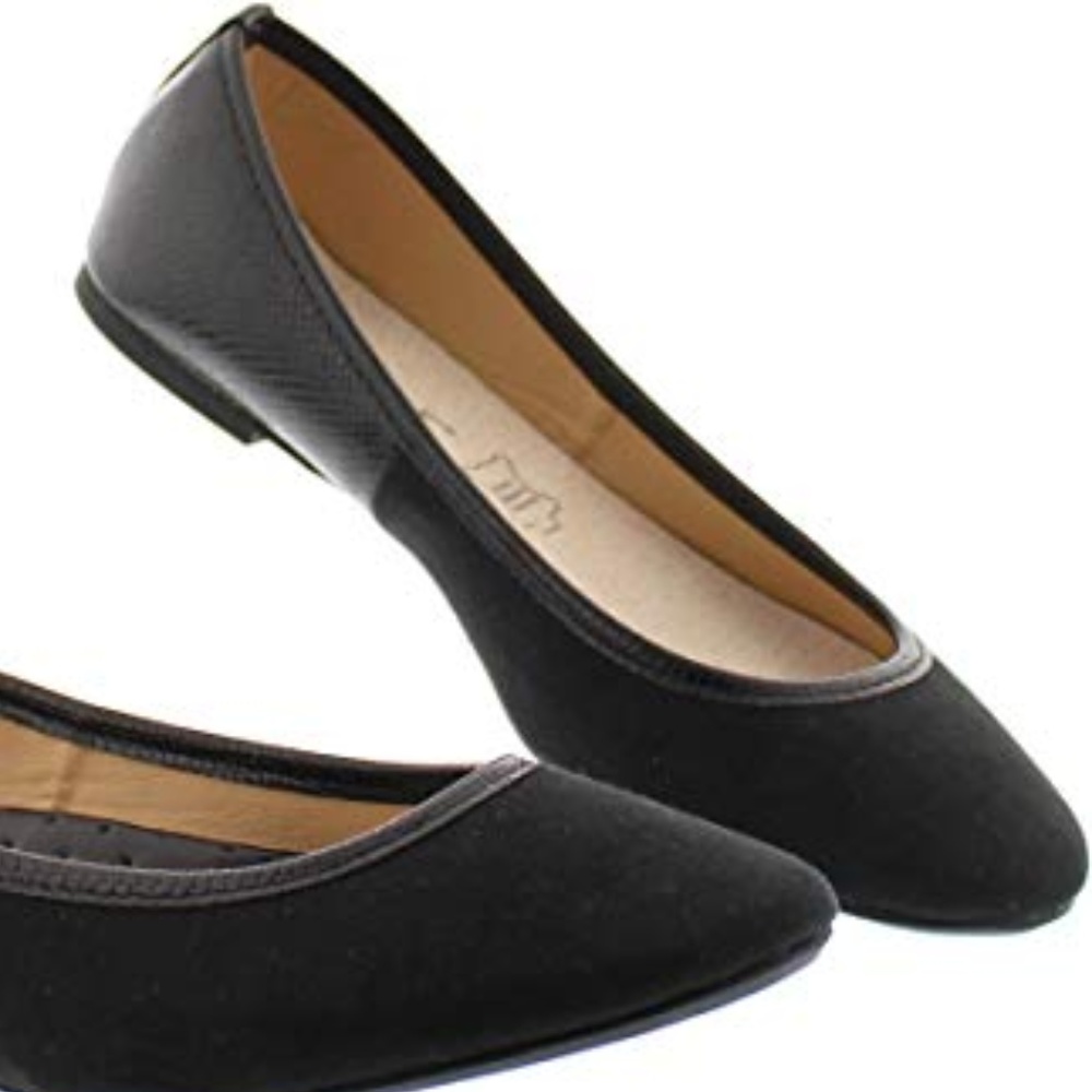 Gold Toe Ballet Flats